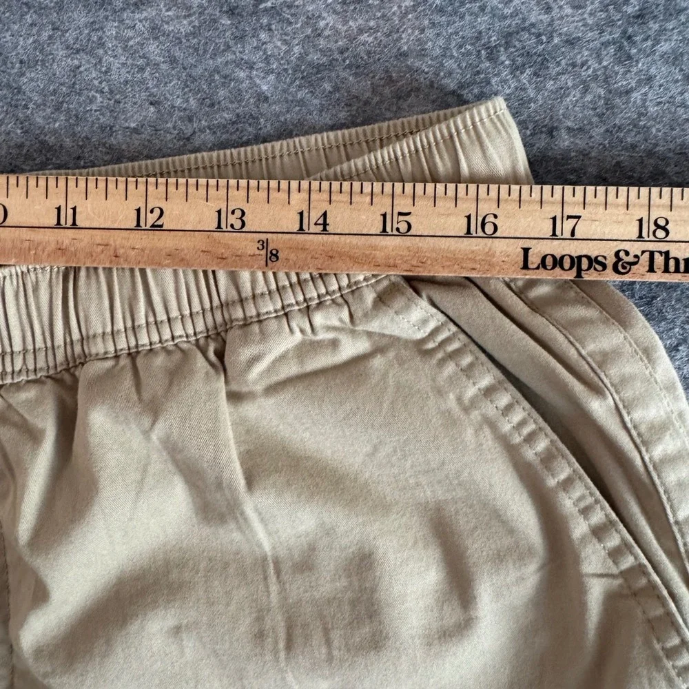 Katin XL 7in Khaki Tan Elastic Drawstring Cotton Men's Shorts